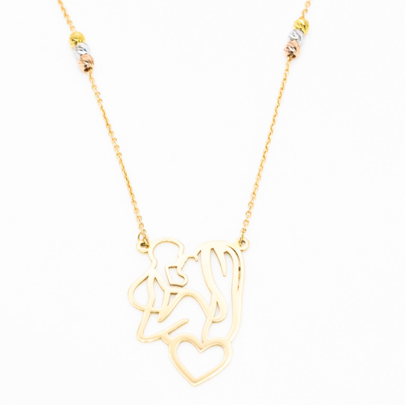18K Mother and Child Pendant