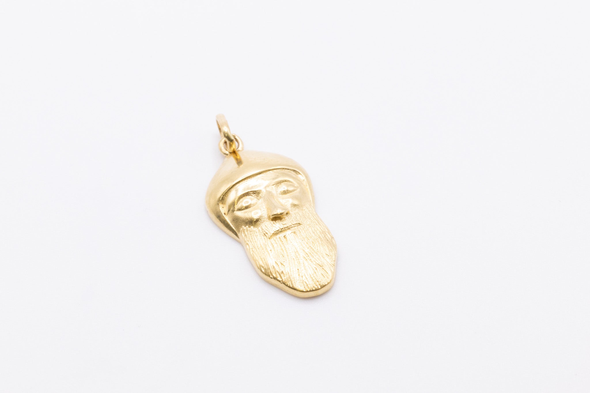 18K Solid Gold Saint Charbel Pendant