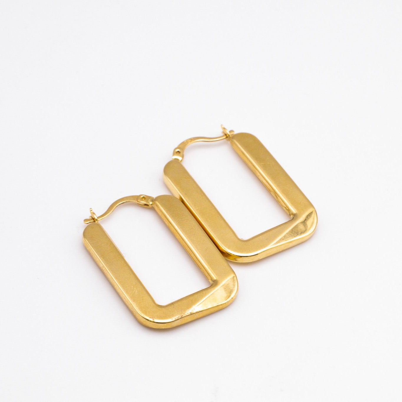 "Rectangles" Earrings in 18k Gold