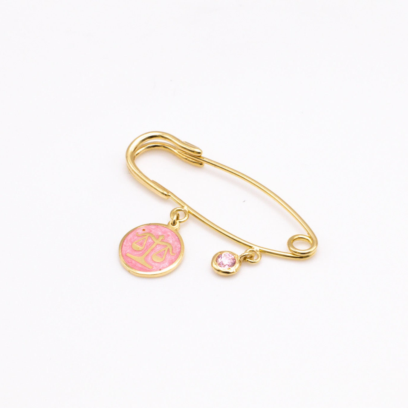 Horoscope Baby Pin in 18k Gold