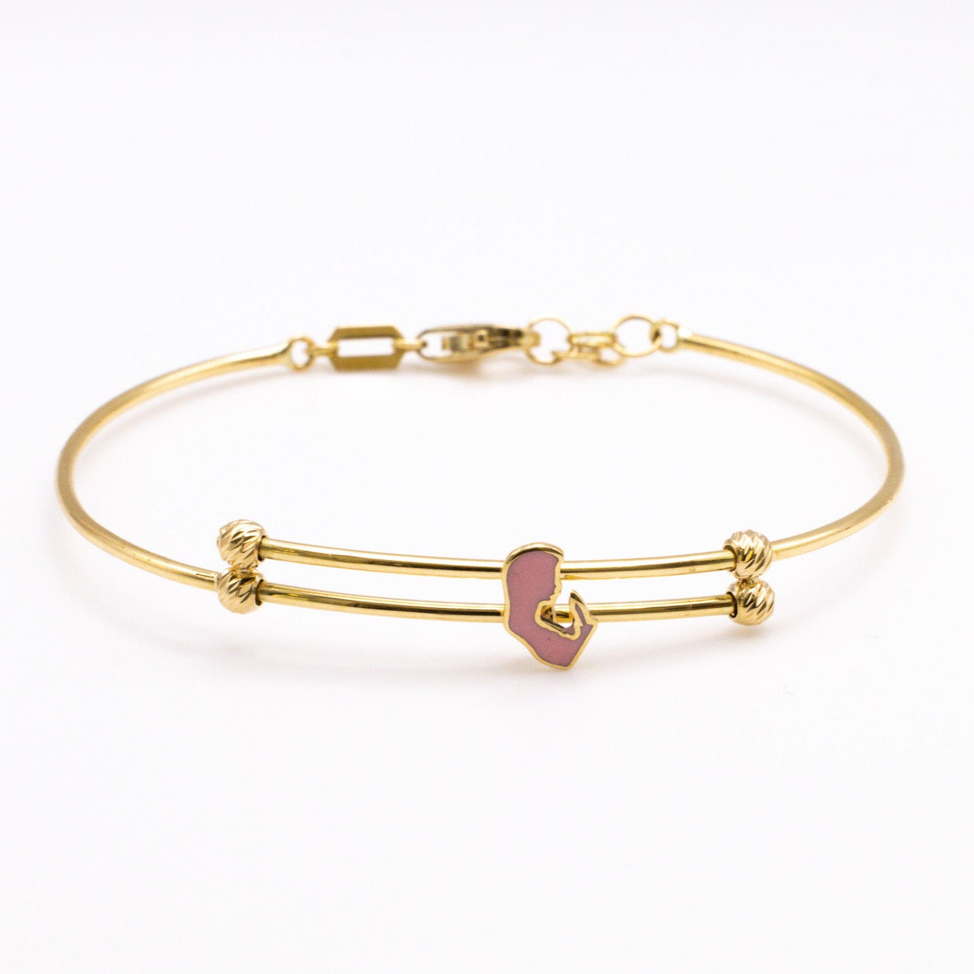 Praying Baby Bracelet in 18K
