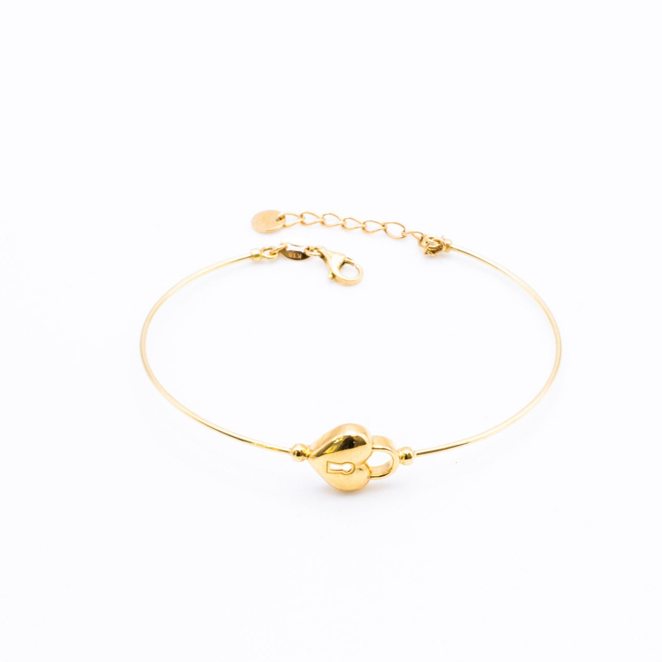 Lock Bangle in 18K Gold.