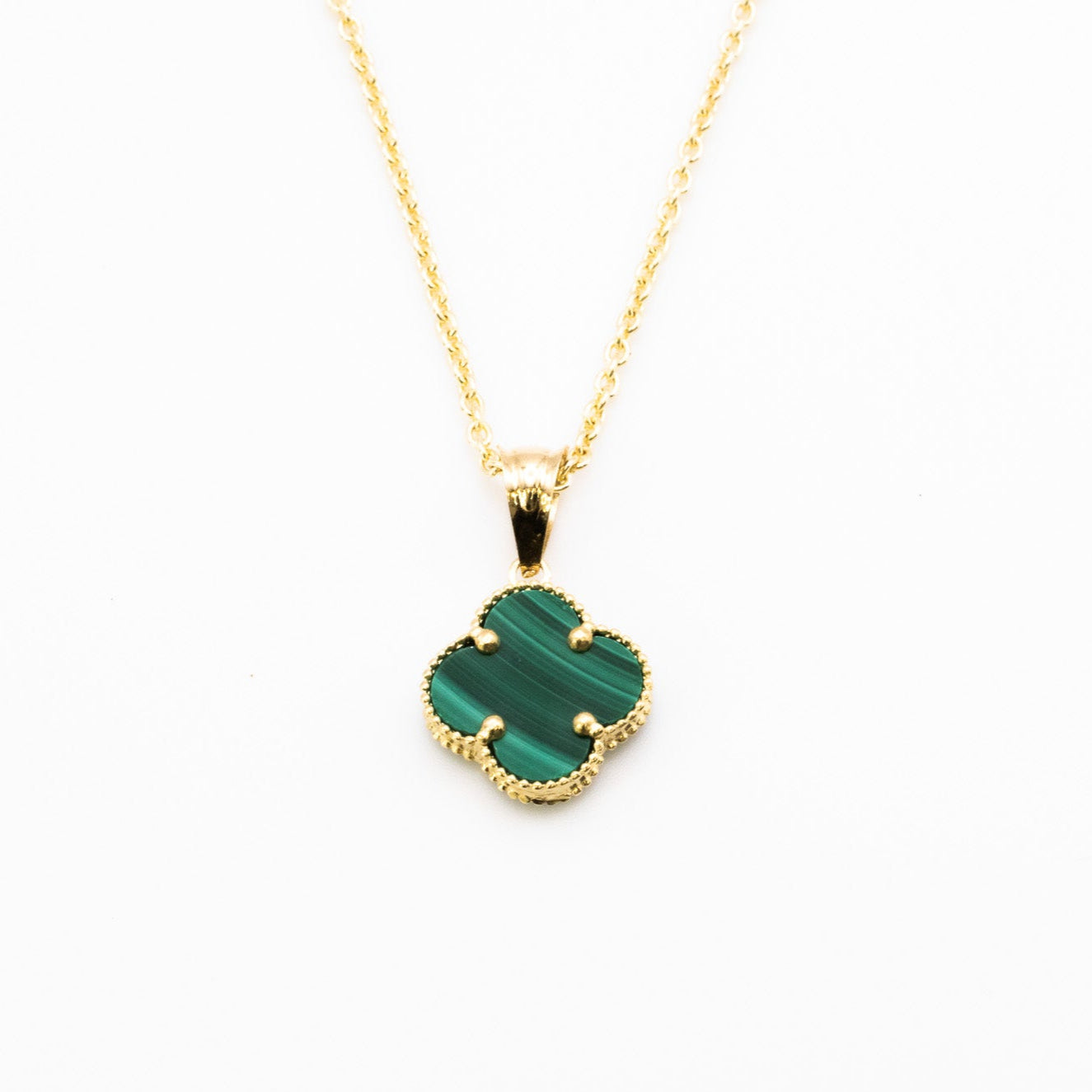 18 K Clover Pendant