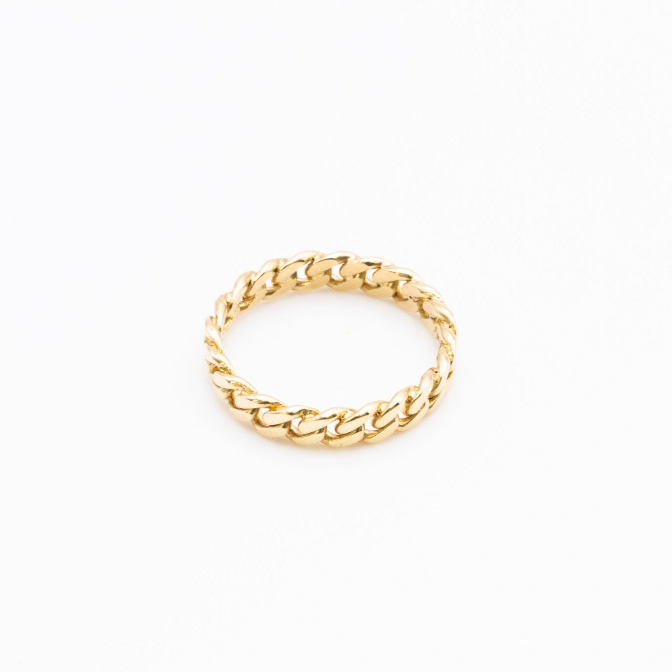 18K Cuban Link Band