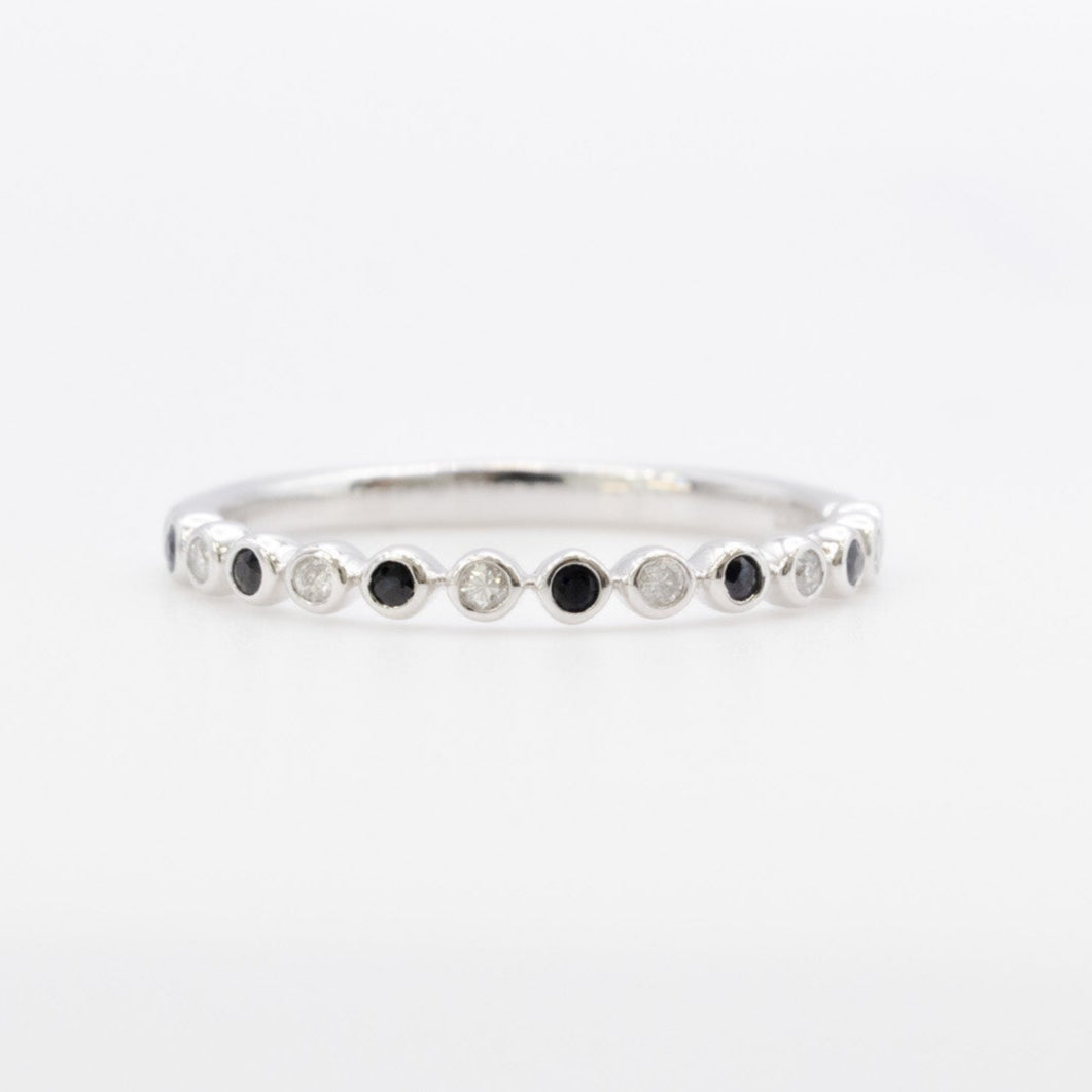 14K Blue Sapphire and Natural Diamonds Band.