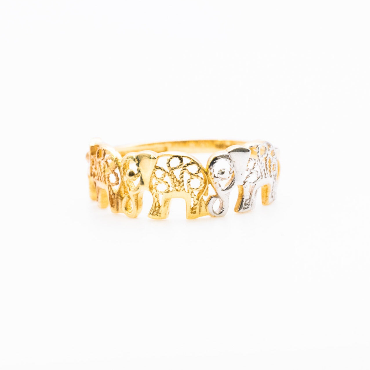 18K Elephants ring