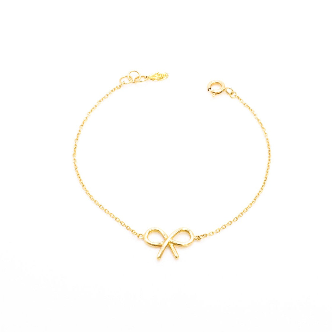 18K Petite Bow Bracelet