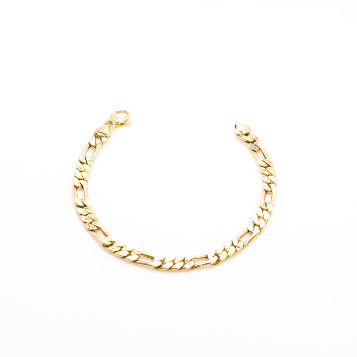 14K Figaro Chain Bracelet