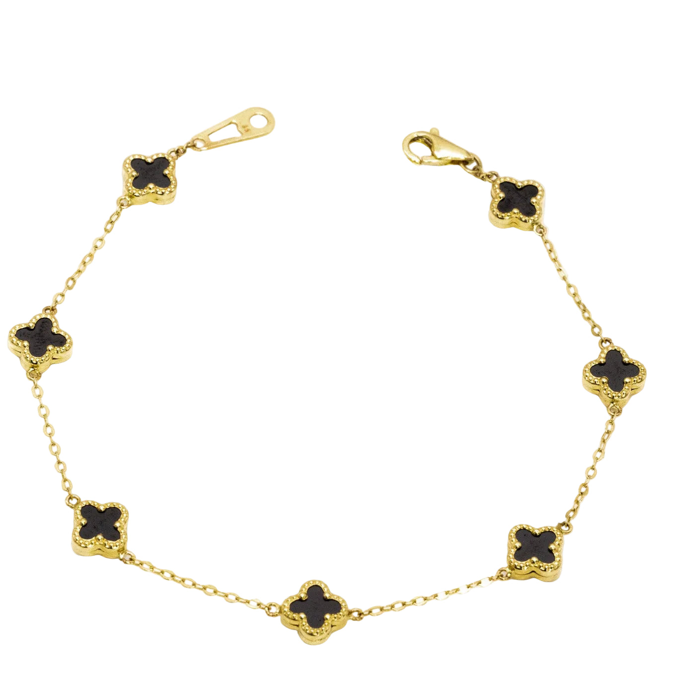 14K Black Clover Bracelet