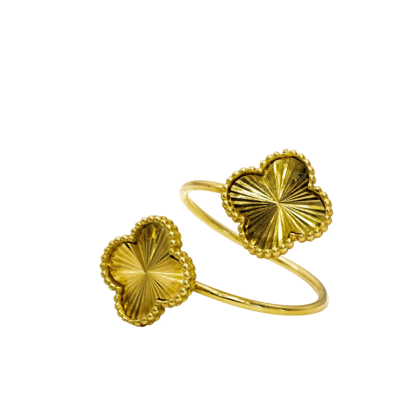 18K Clover Ring