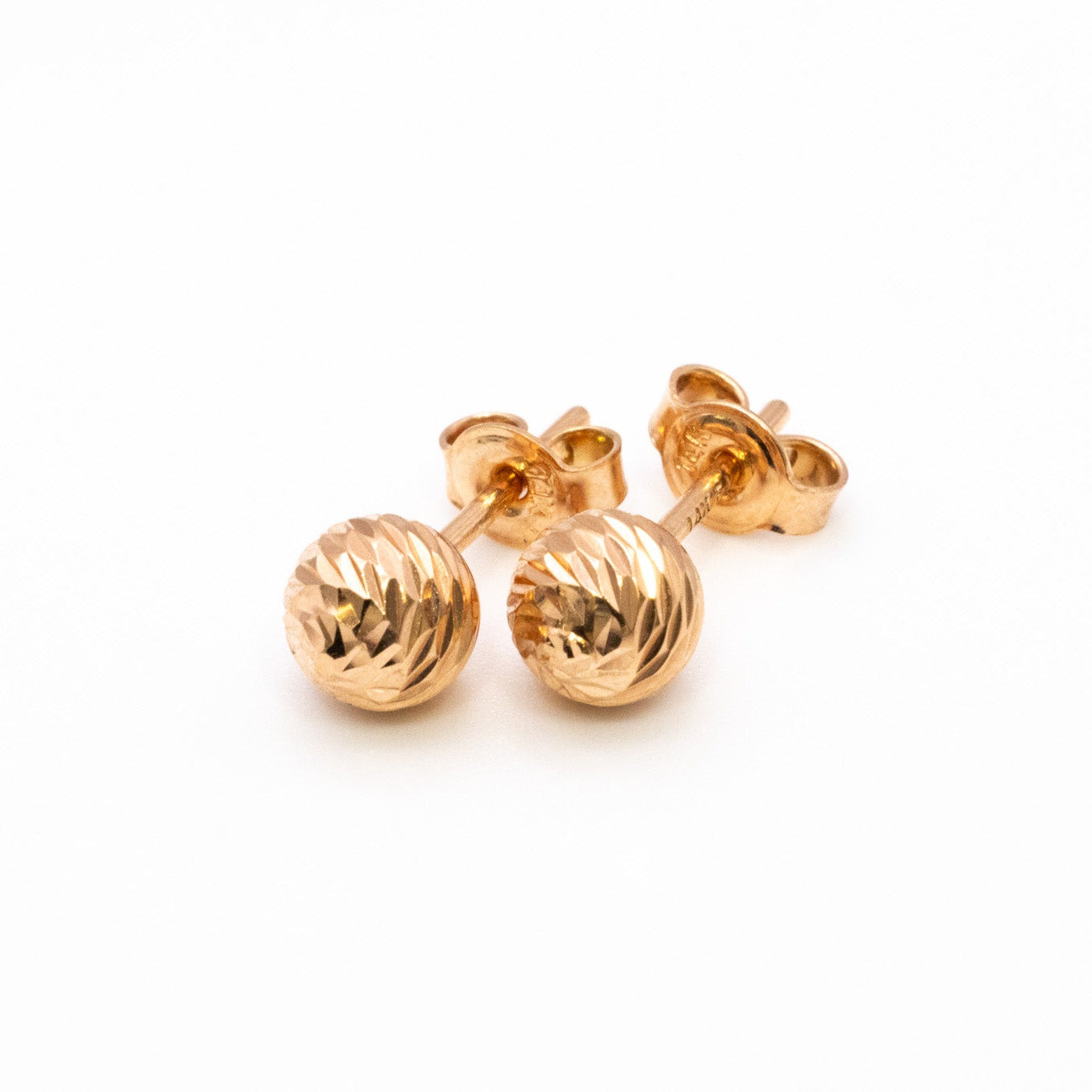 14K Rose Gold Studs