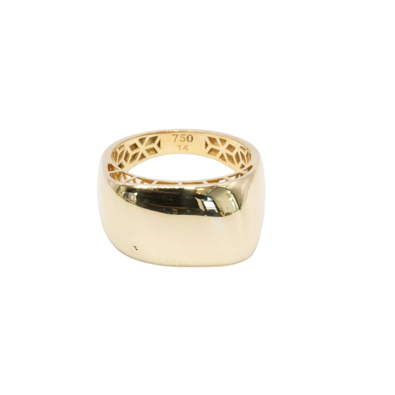 Sentinel Tapered Signet Ring – Solid 18K Gold