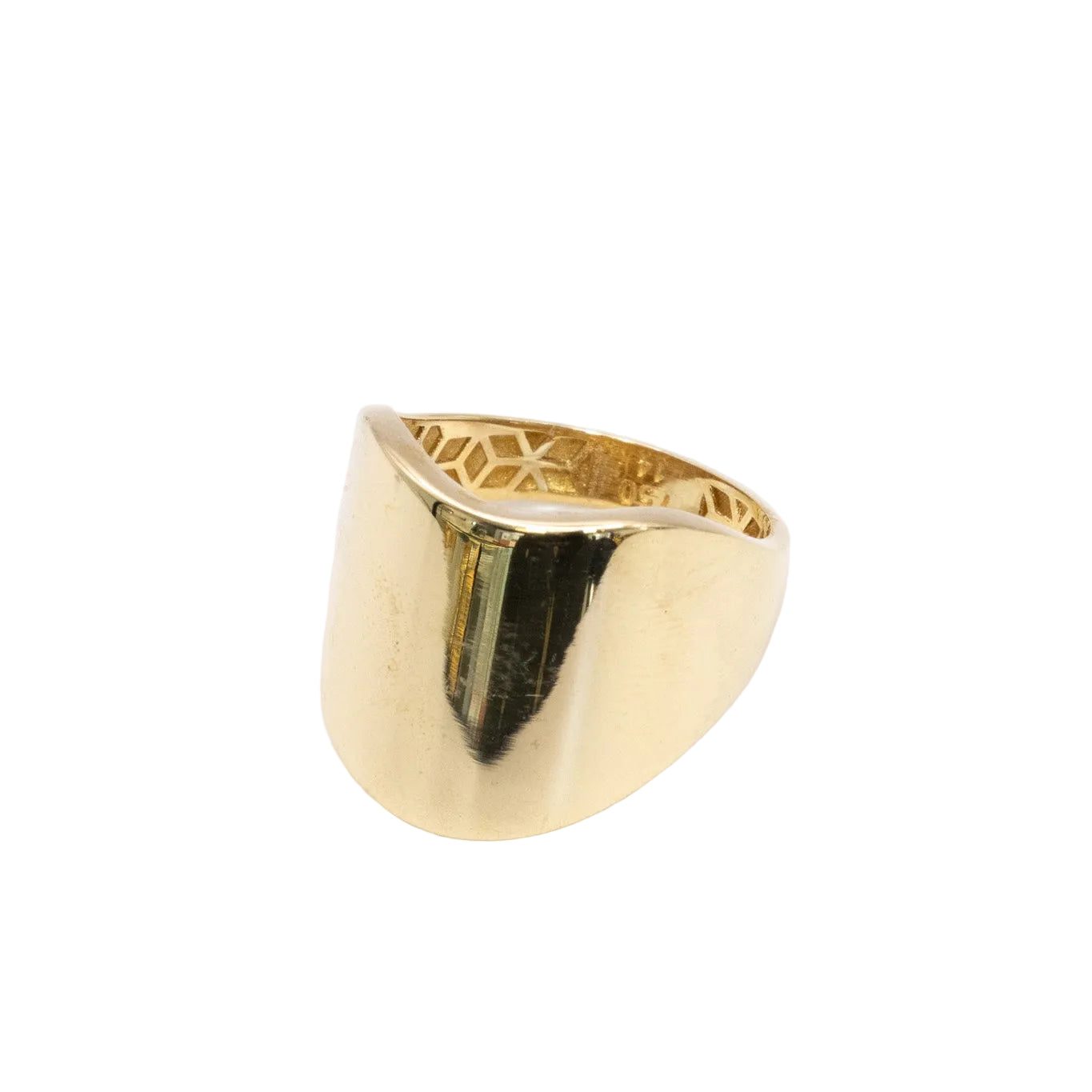 Atlas Flat-Top Signet Ring – Solid 18K Gold