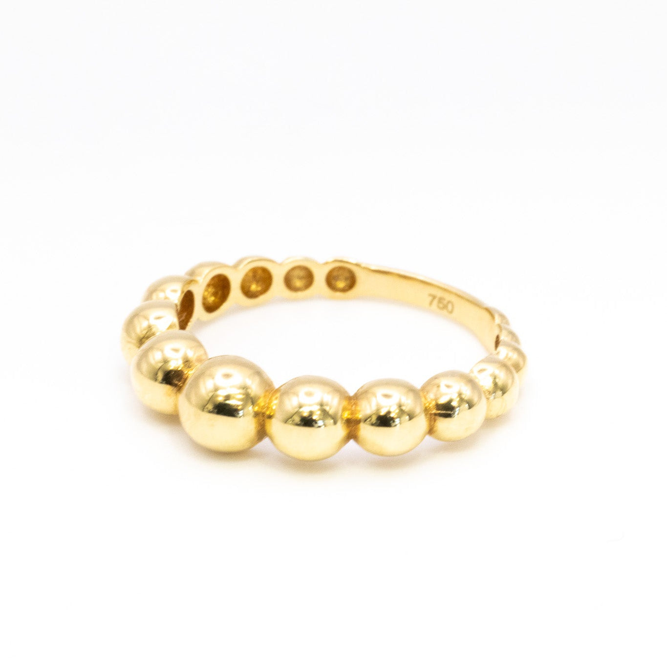 Luna Bead Ring – 18K Gold