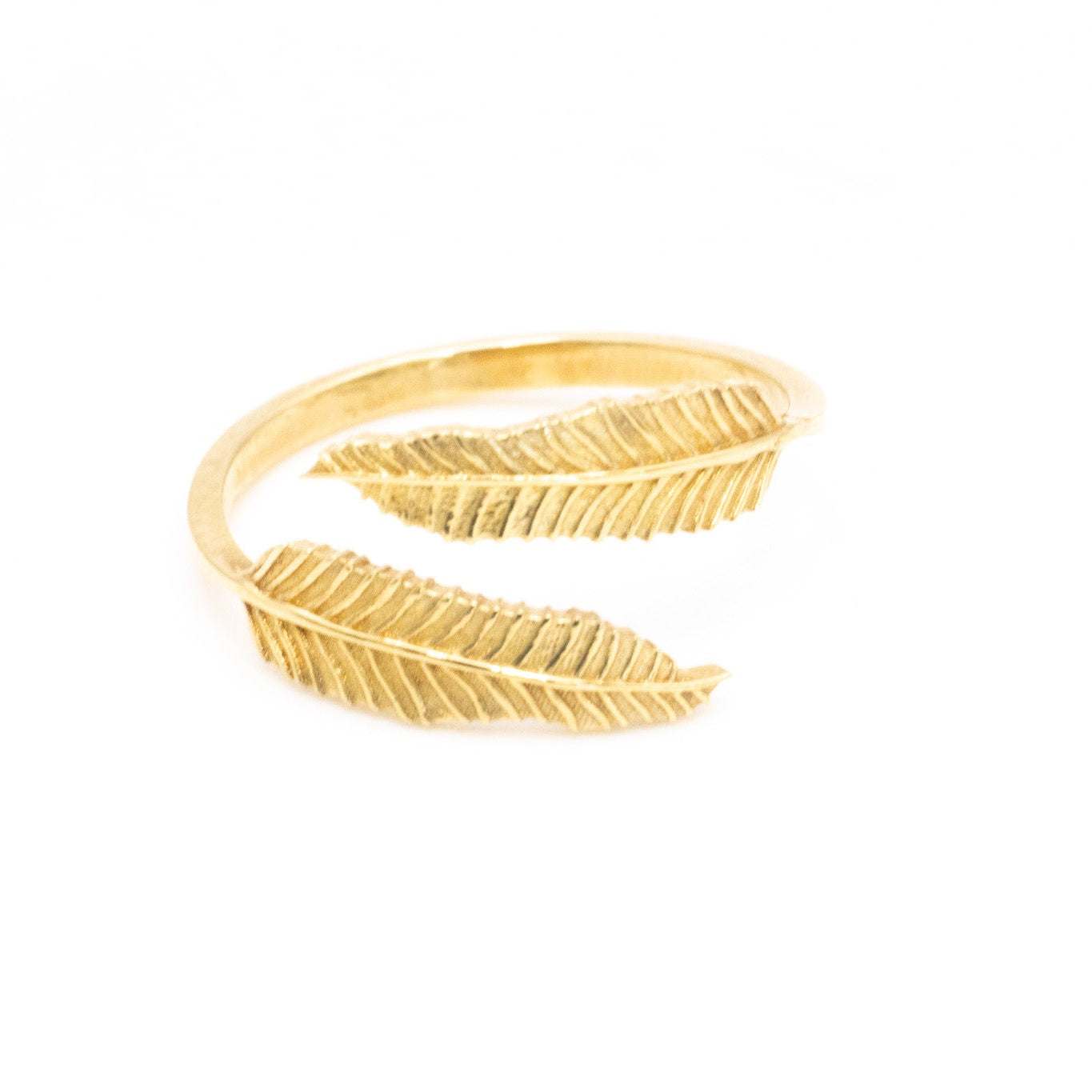 18K Feather RIng