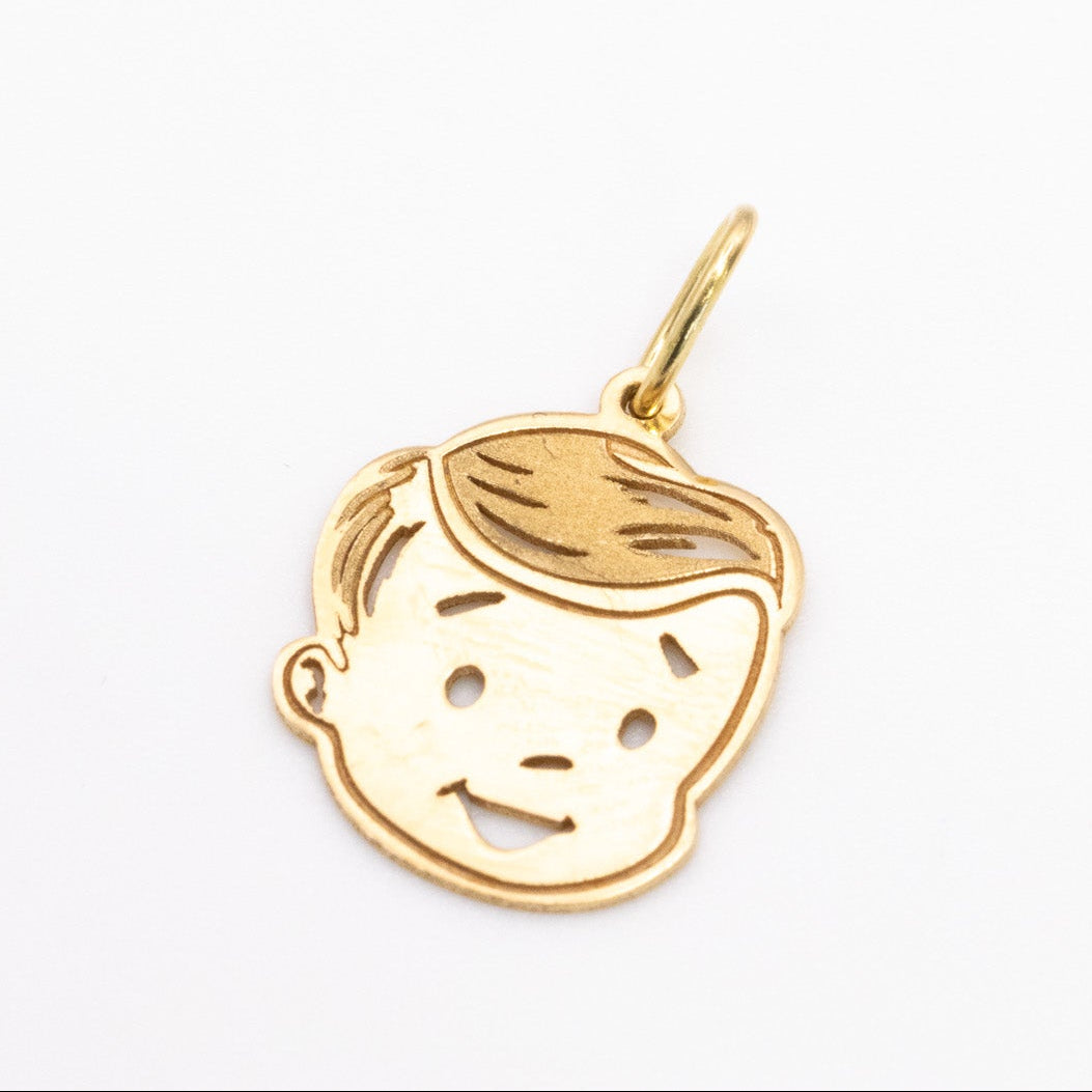 18K Baby Boy Charm