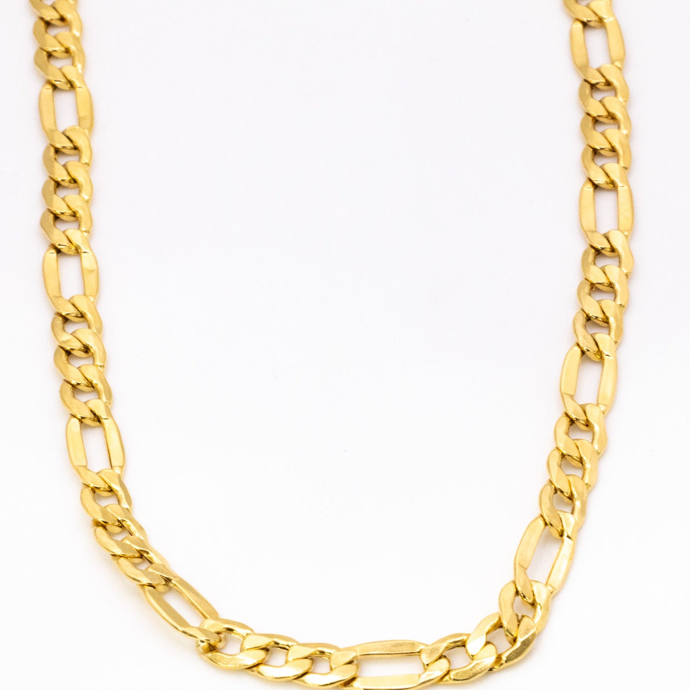 18K Figaro Link Gold Chain Necklace