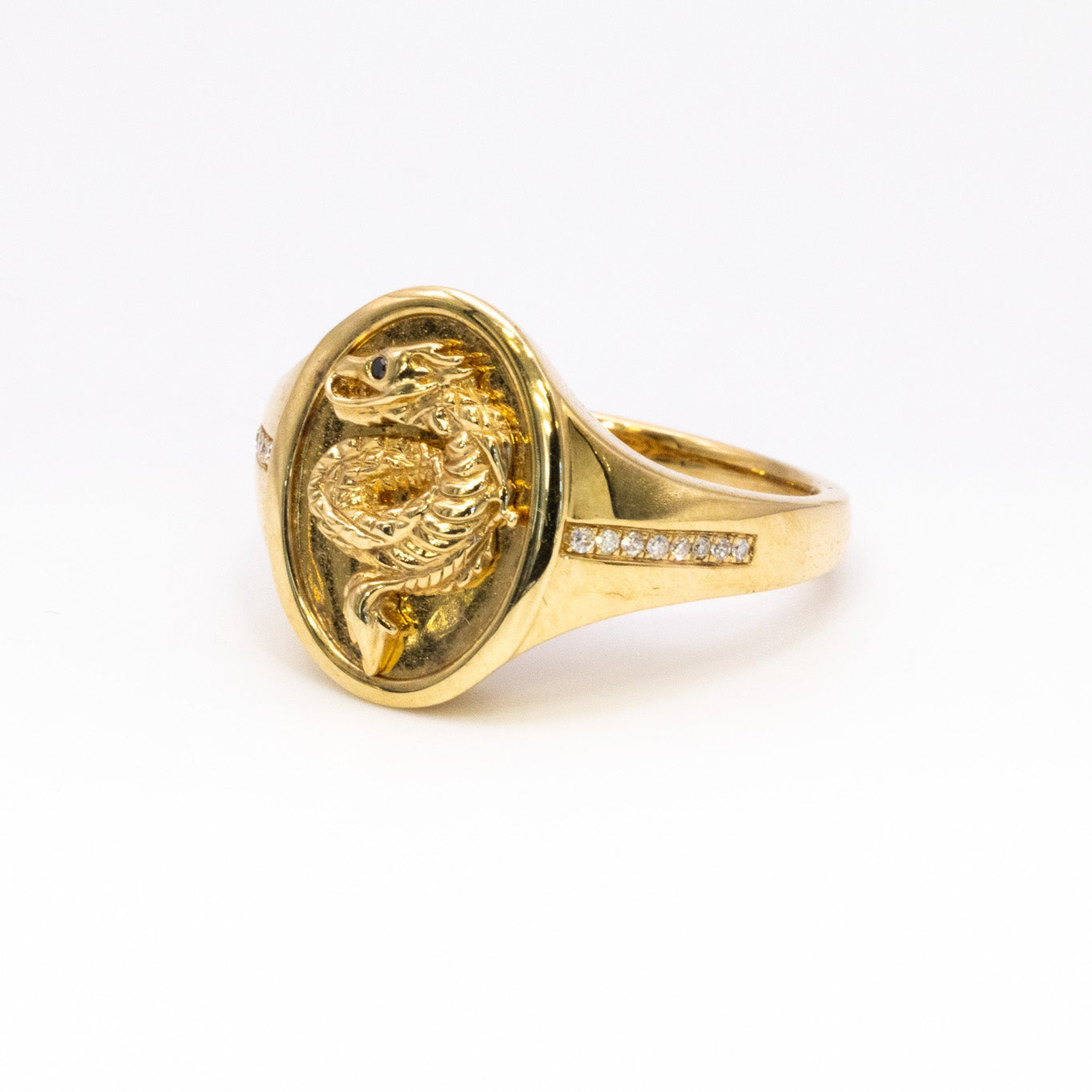 14K Dragon Ring
