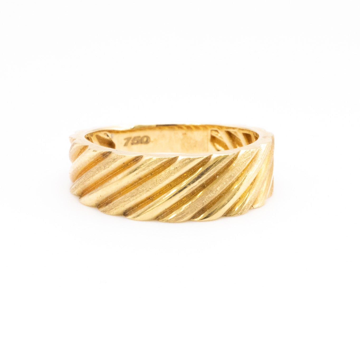 18k Twisted Rope Band Ring