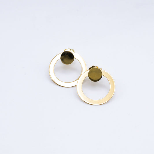 Dot Et Rondel Earrings in 18K