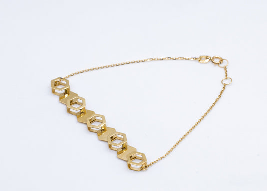 Comb Bracelet in 18K