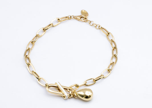 Blanc Drop Bracelet in 18k Gold