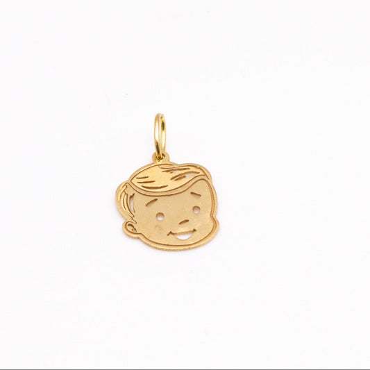 Baby Boy Charm in 18K Gold