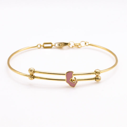 Praying Baby Bracelet in 18K