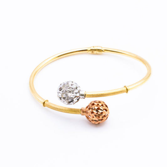 Cuff Three Tones in 18k Gold.