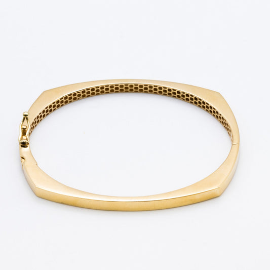 18k Squared Bangle