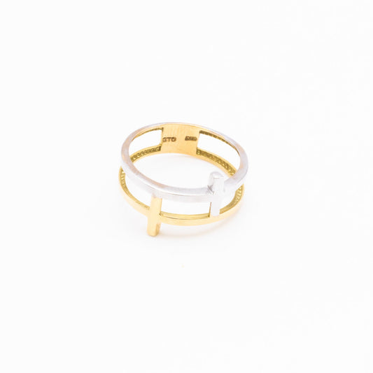 18K Two-Tone Band