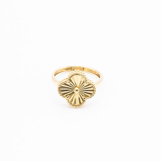 14K Clover Ring