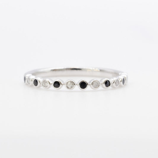 14K Blue Sapphire and Natural Diamonds Band.