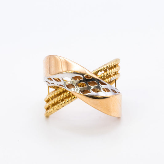 18K Two Toned Ring