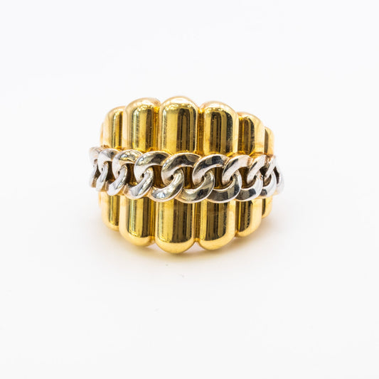 18K Two Toned Ring
