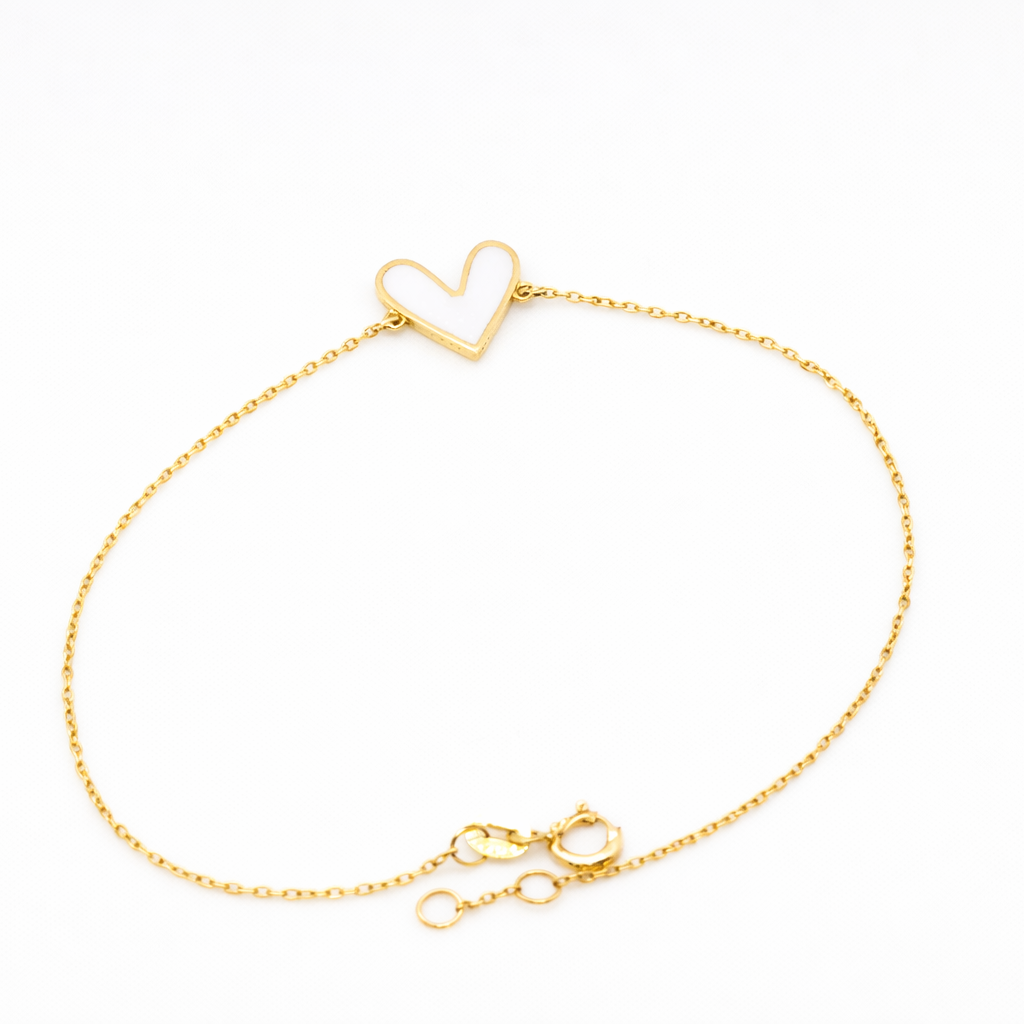 18K Heart Bracelet