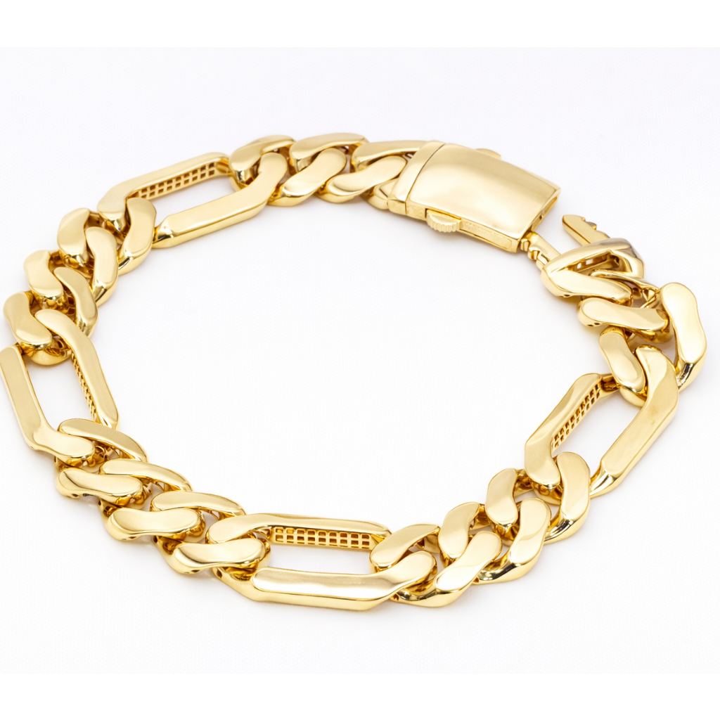18K Solid Gold Cuban Link Bracelet