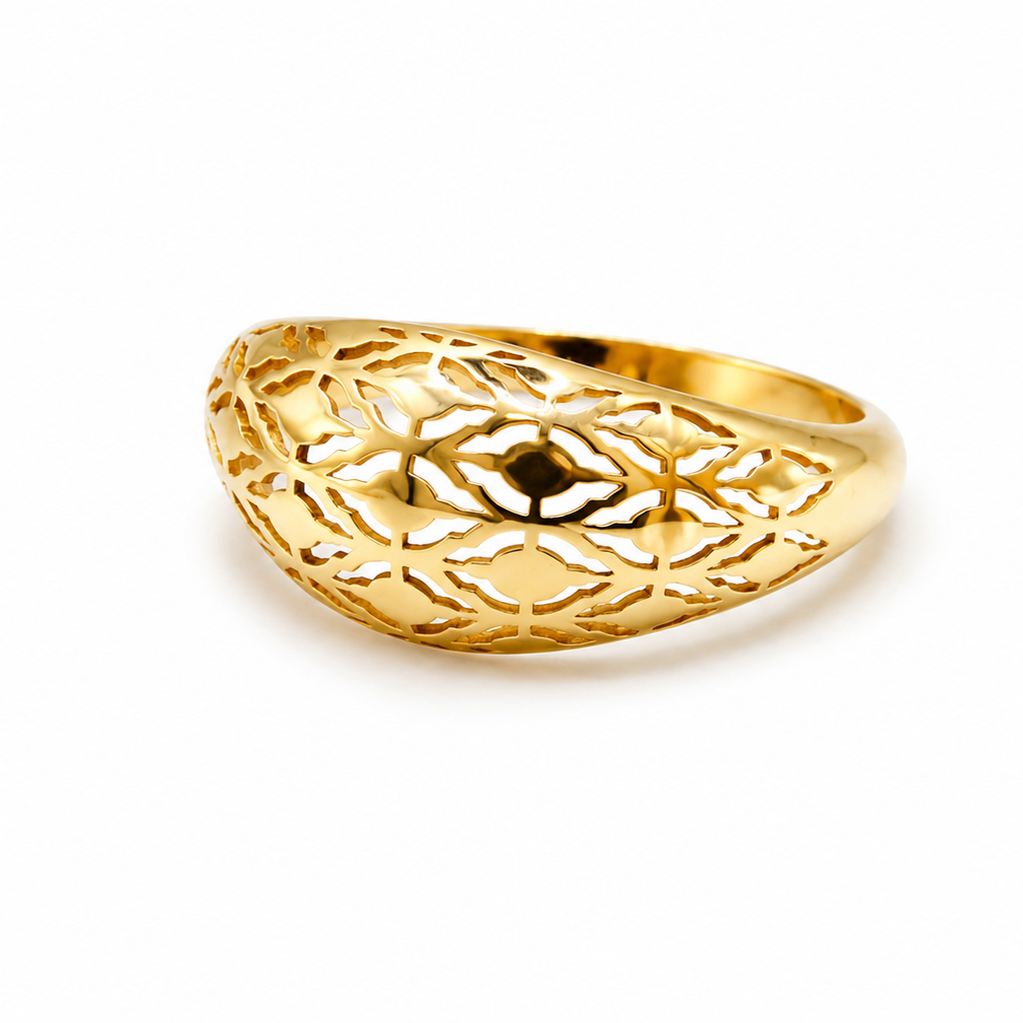 18K Gold Filigree Ring