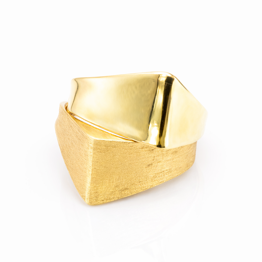 18K Matte-Shine Ring