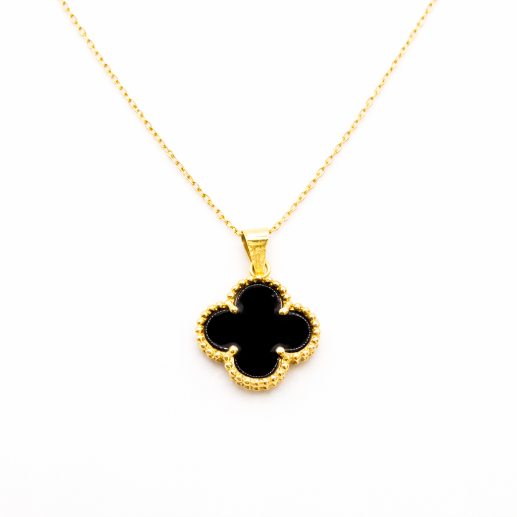 18K Black Clover Elegance Necklace