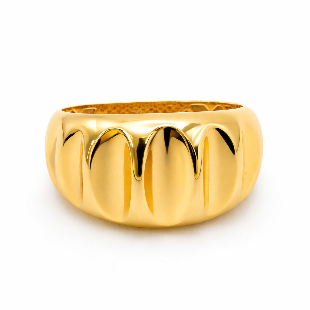 18K Gold Dome Ring