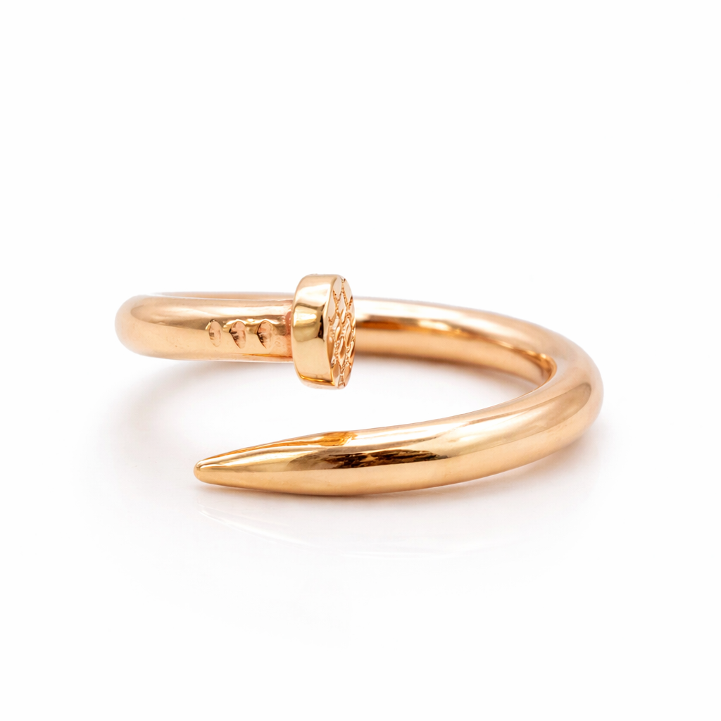 14K Rose Gold Nail Ring