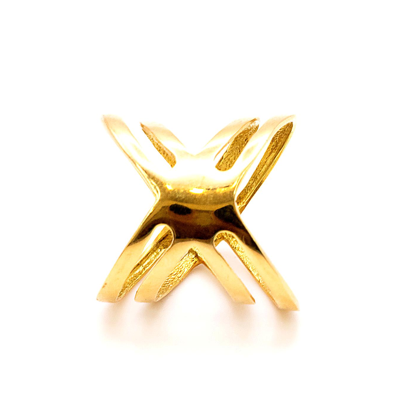 18K Gold Sculptural Open Ring